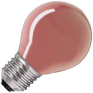 Gloeilamp kogellamp rood 15W E27